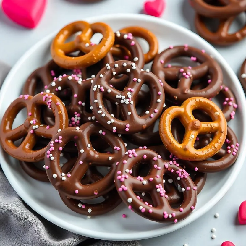 Chocolate-Dipped Pretzels