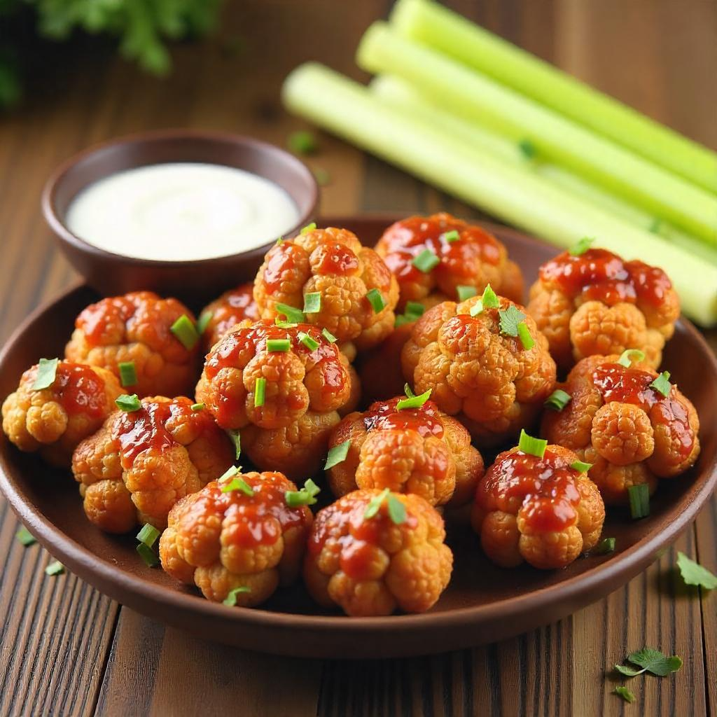 Buffalo Cauliflower Bites