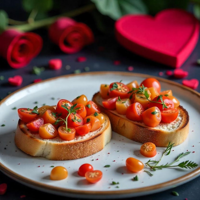 Bruschetta with Tomato and Basil